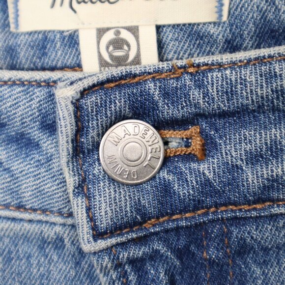 Madewell Mid-Rise Perfect Vintage Jean Womens 26W Distressed New Medium Wash - Picture 8 of 16